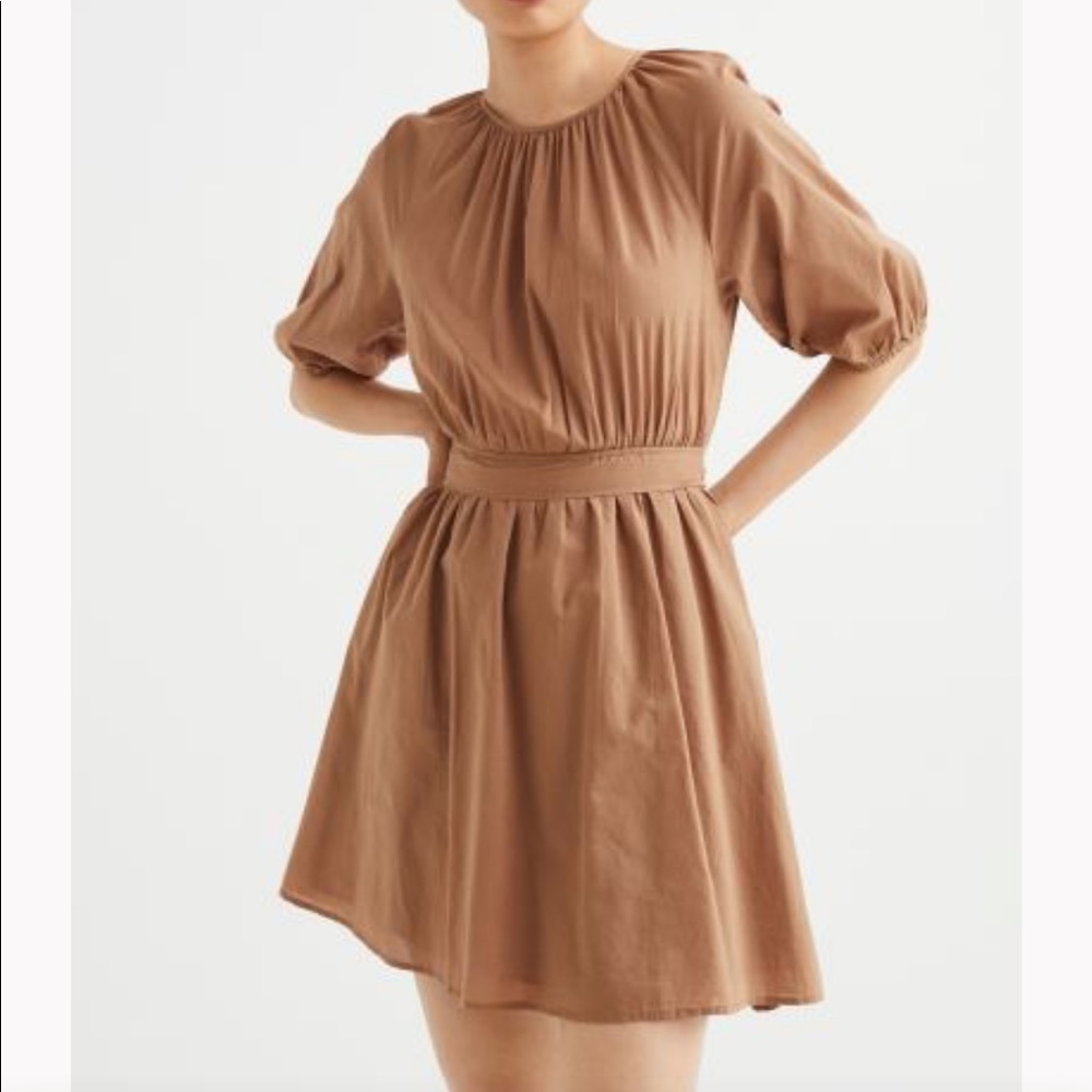 Open back dress.